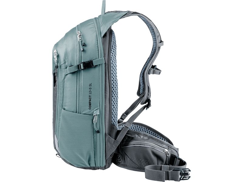 deuter Rucksack Compact 12 3 SL Dunkelgrau/Dunkelgrün Mountainbike-Rucksack