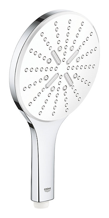 Douchette et flexible chrome rond Grohe Vitalio Smartactive 150 3 jets