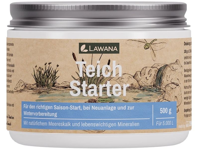 Lawana Wasseroptimierer Teich Starter 500 g Für den richtigen Saison-Start, bei Neuanlage und zur Wintervorbereitung