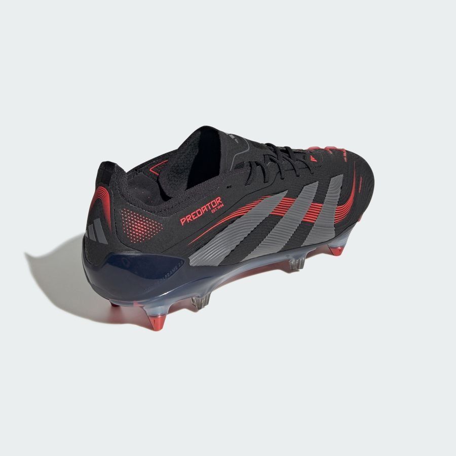 adidas Predator Elite SG Stealth Victory - Noir/Gris/Lucid Red