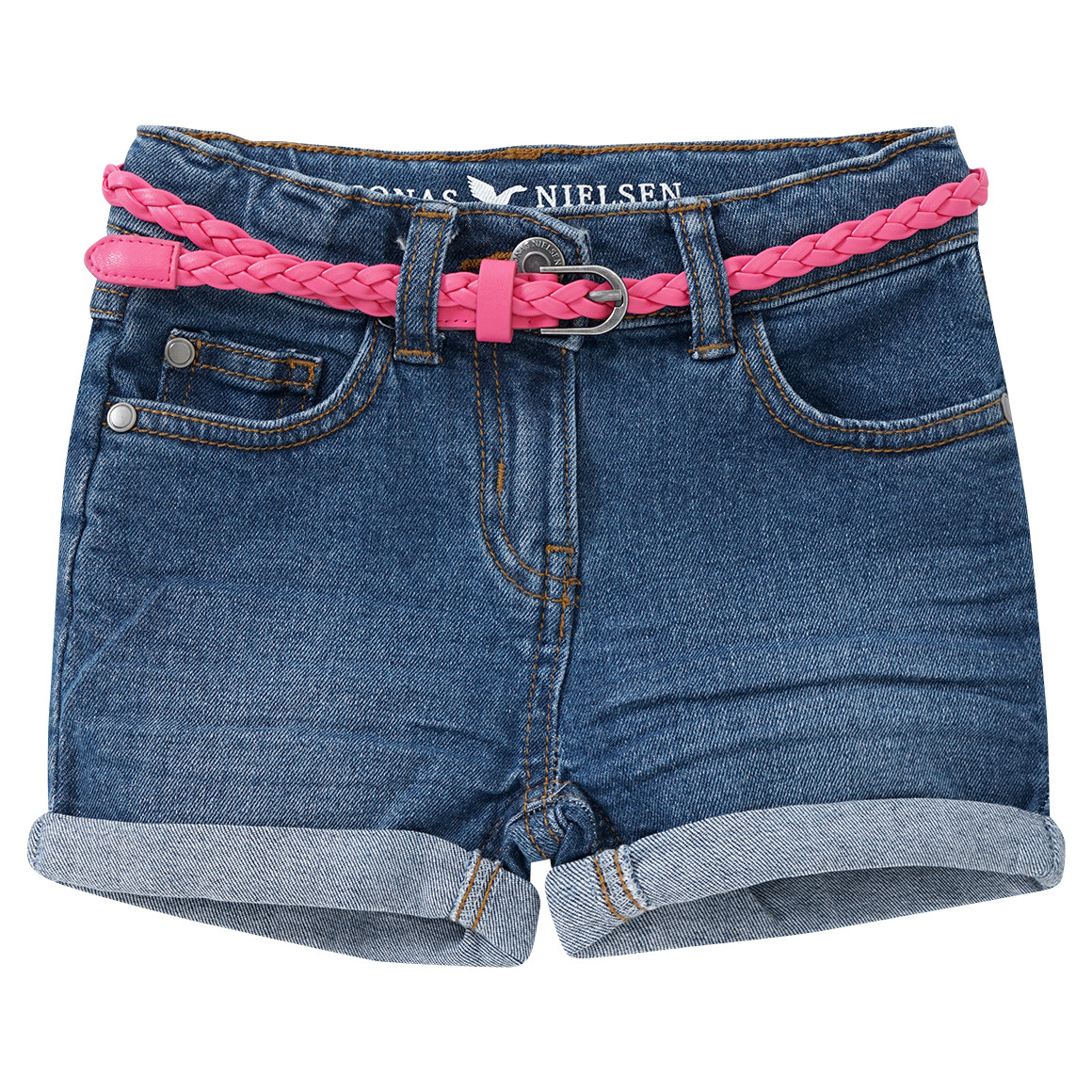 Jonas Nielsen Mädchen Shorts mit Gürtel blau