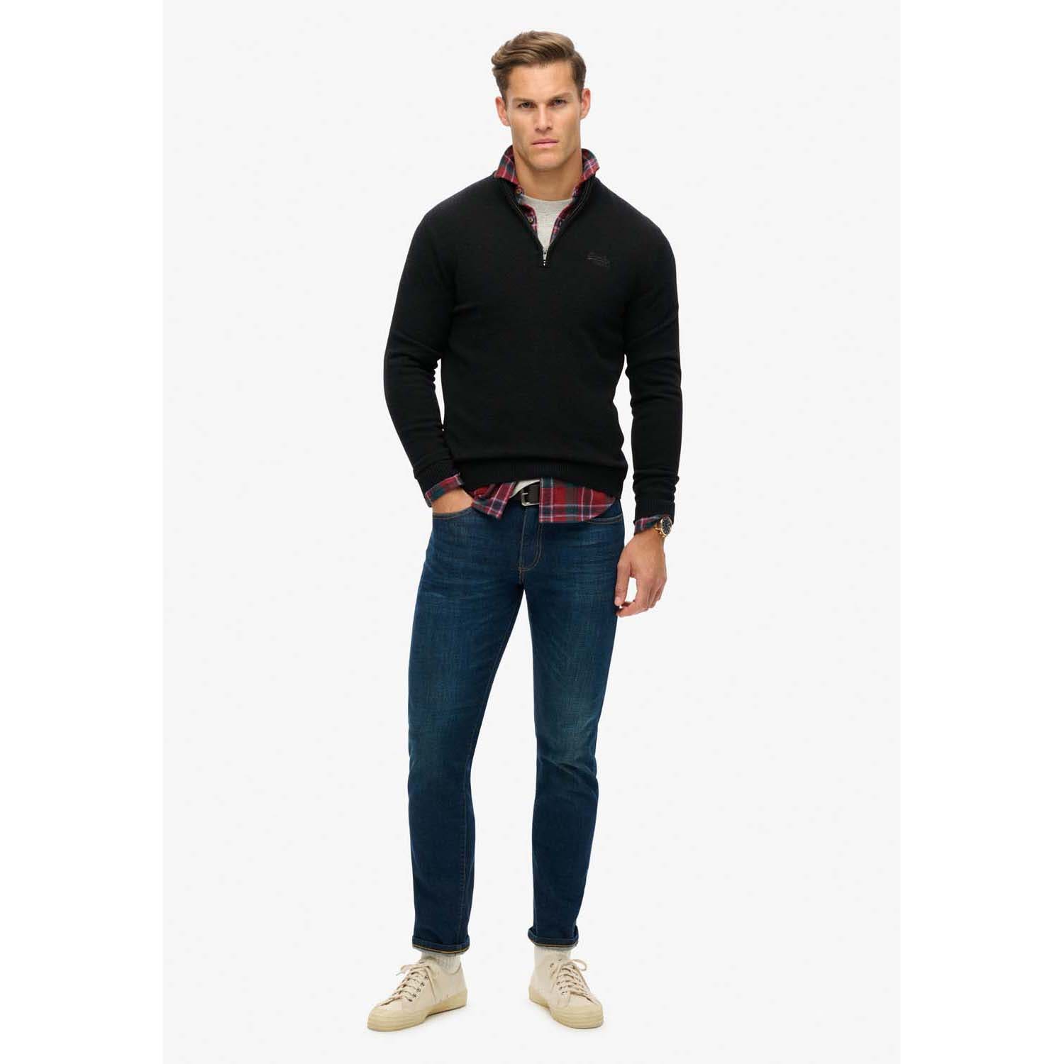 Superdry  Essential Emb Knit Half Zip