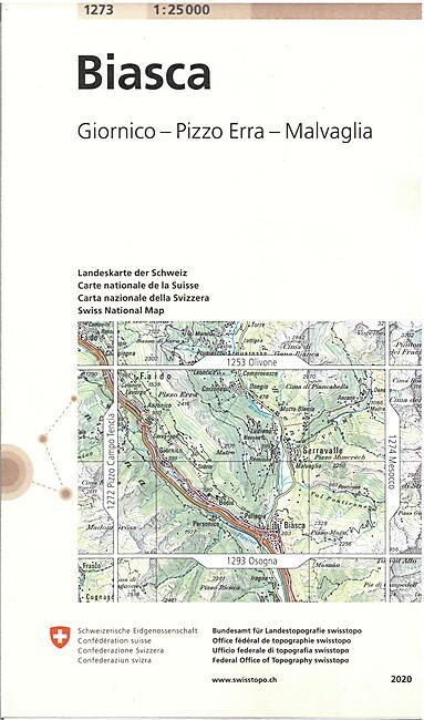 BUNDESAMT - 1273 BIASCA ECHELLE 1 25 000
