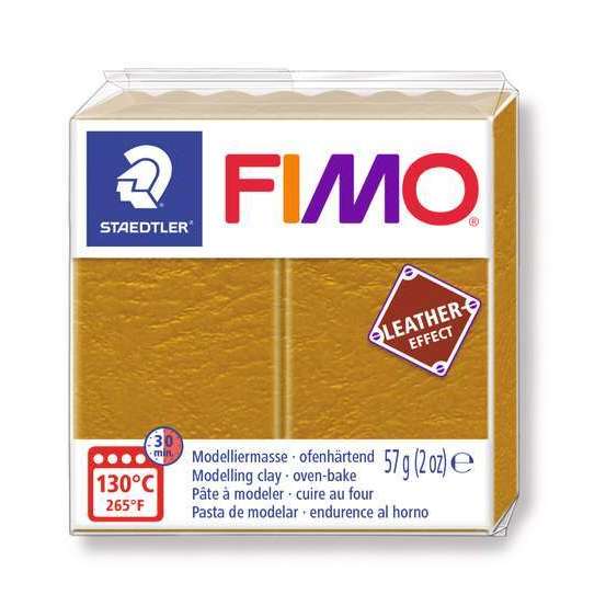 Pâte Fimo Effect cuir 57g ocre