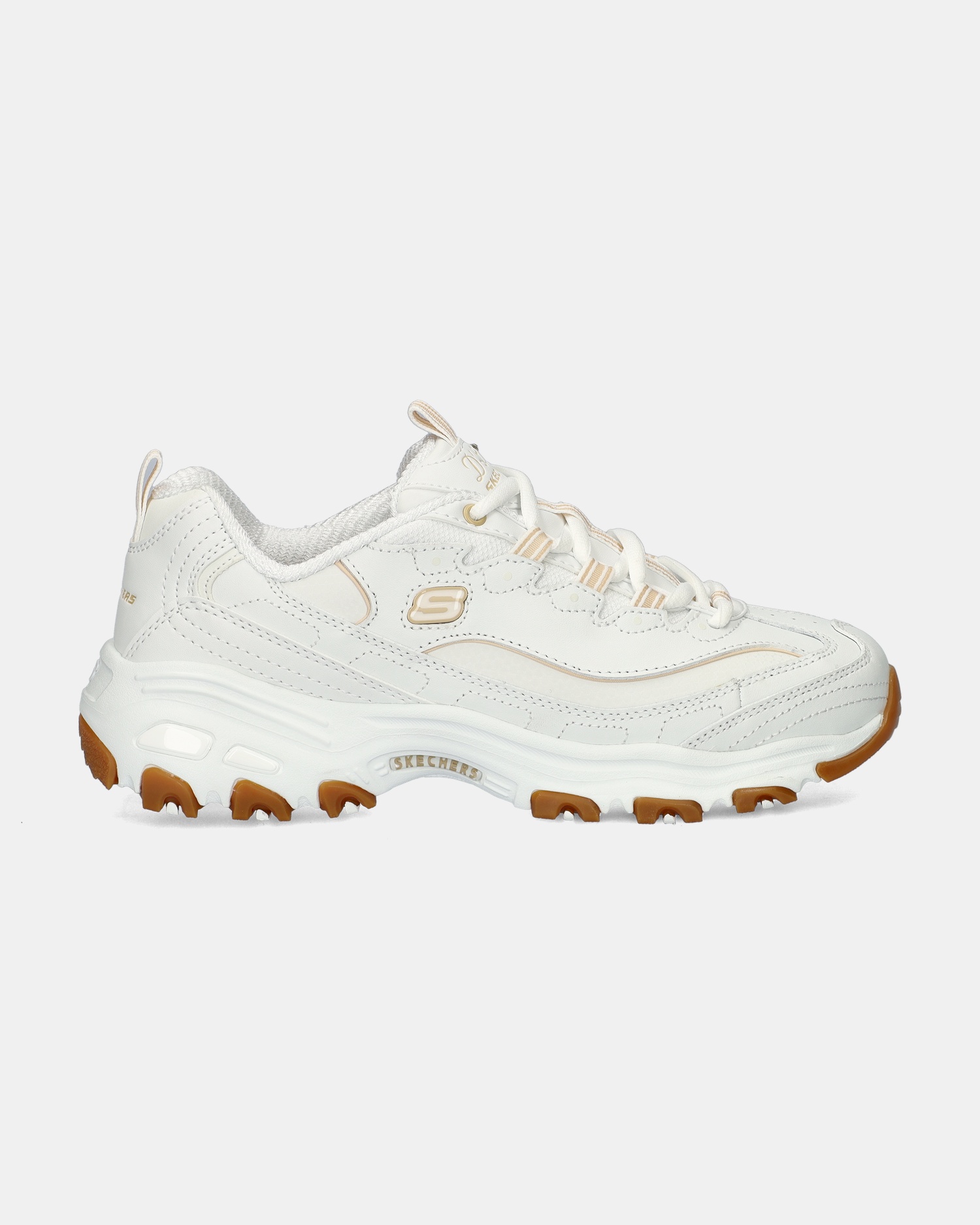 Skechers D'Lites - Good Neutral Lage sneakers  - wit