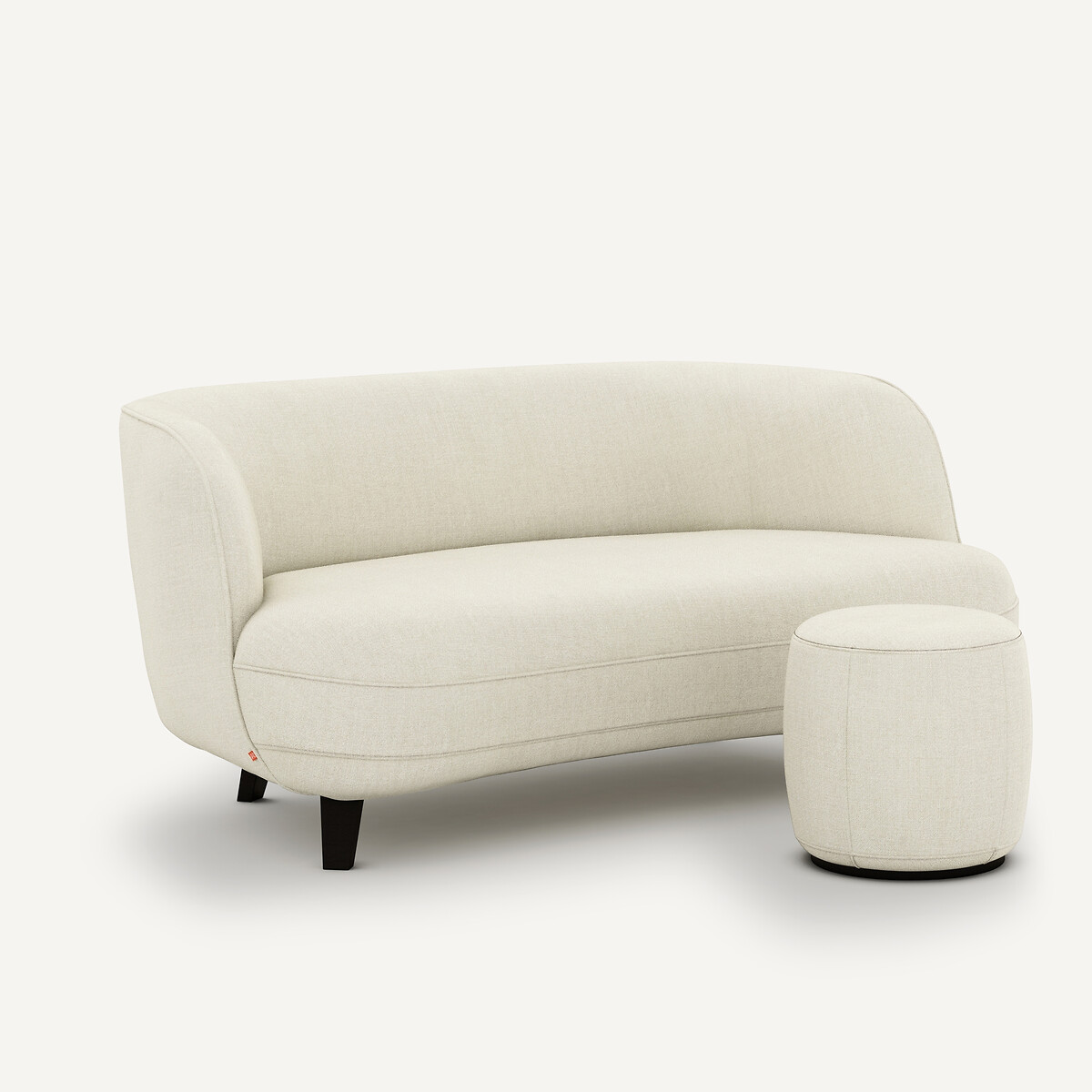 AM.PM<br>Banqueta tamanho XS em linho chambray, design Rosebury E.Gallina