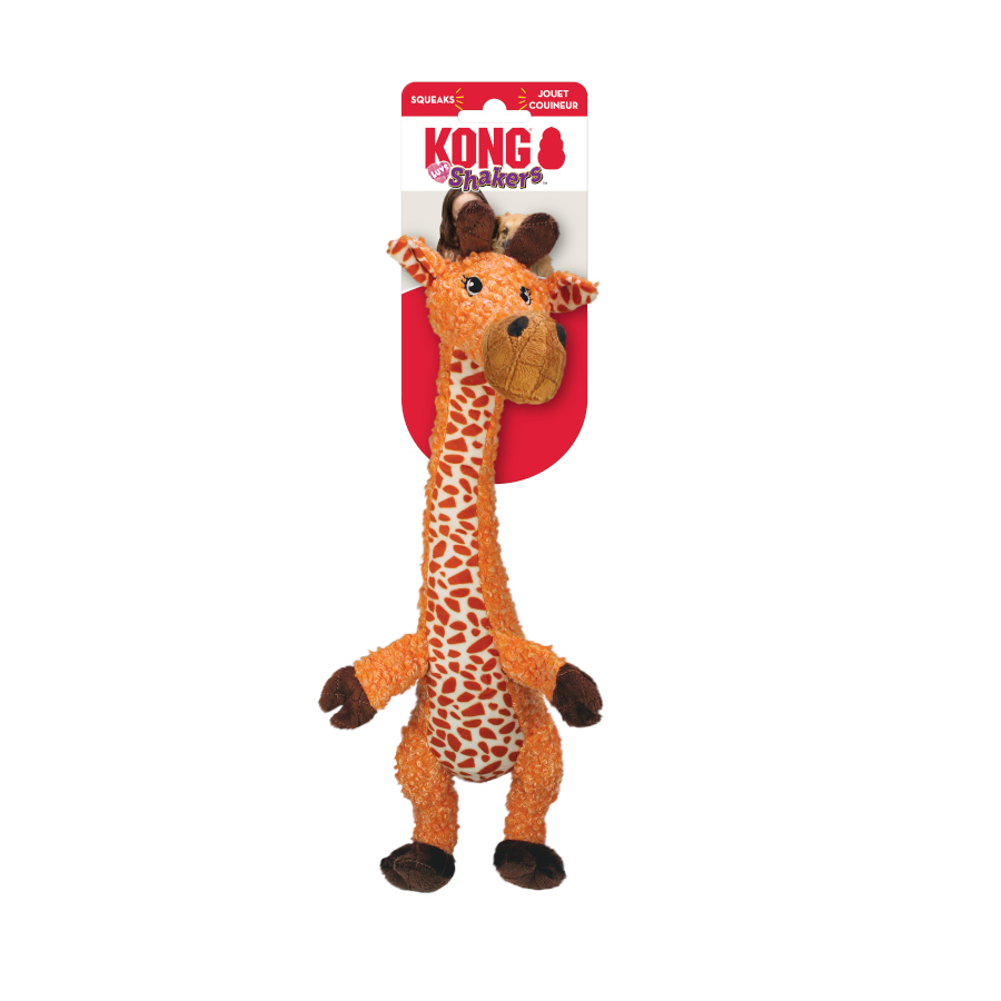 Girafa de pelúcia Kong Shakers Luv's para cães