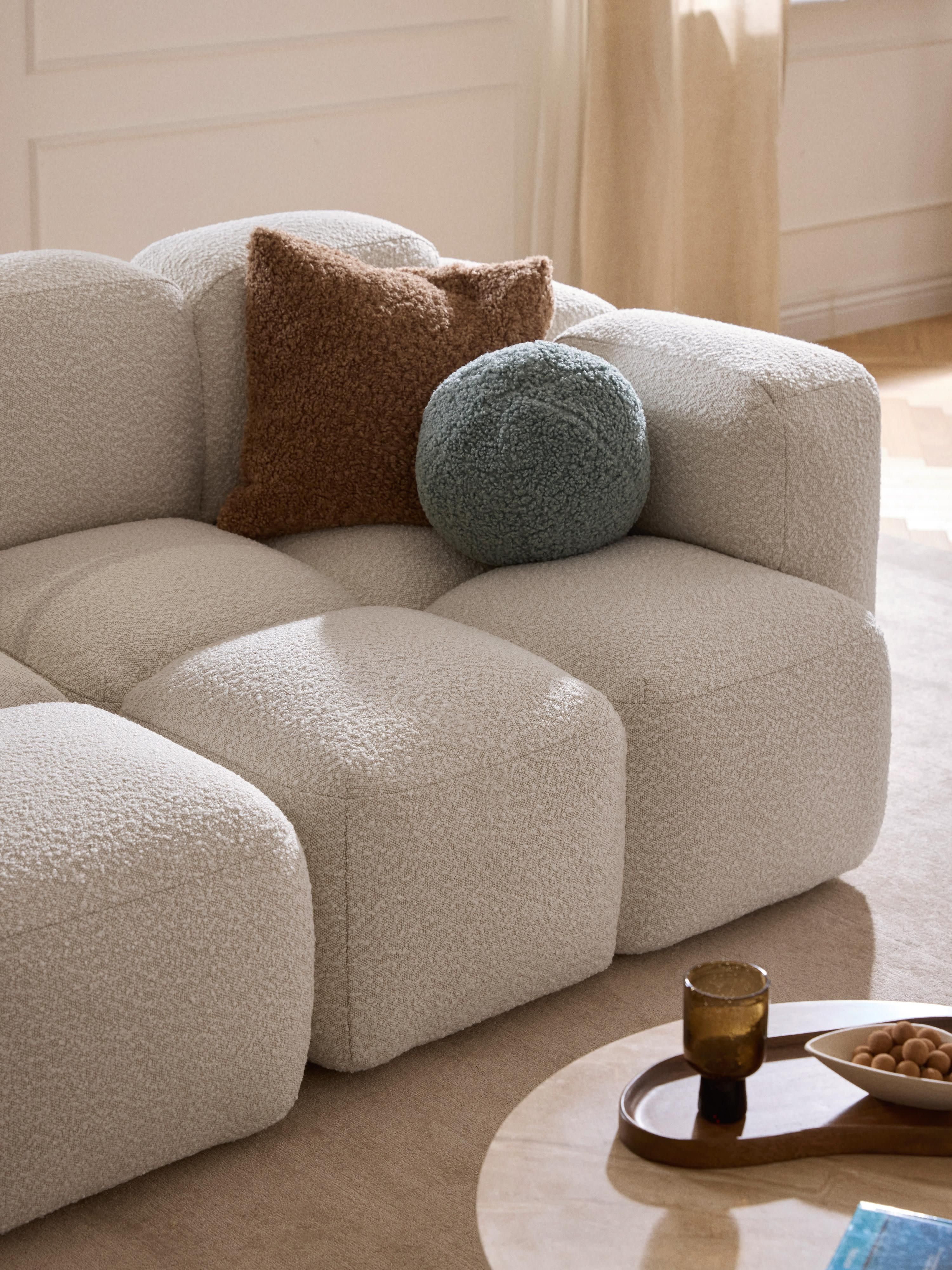 Modulaire bank Tayla (3-zits) van bouclé