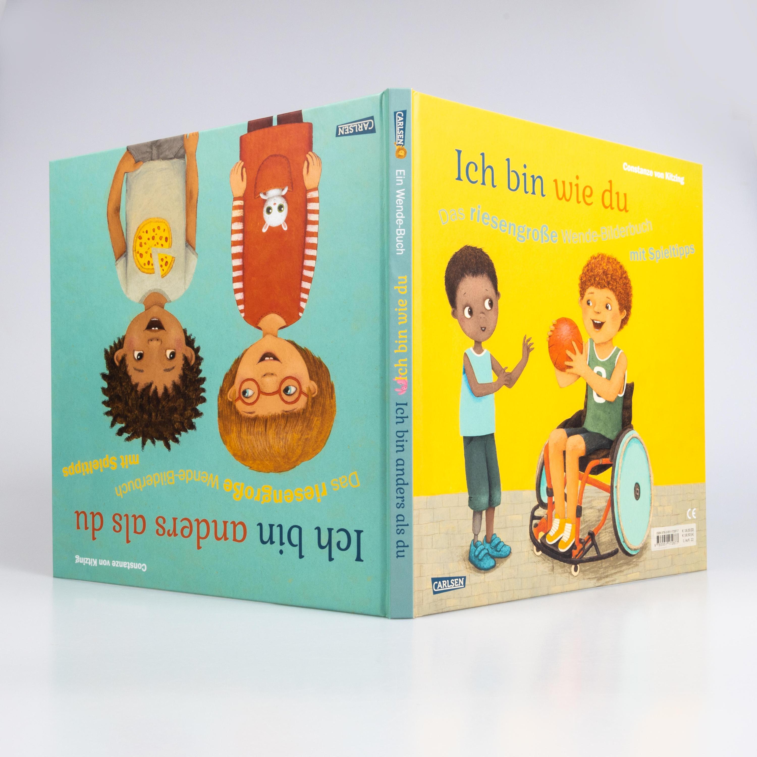 Ich bin anders als du - Ich bin wie du: Das riesengroße Wende-Bilderbuch mit Spieltipps