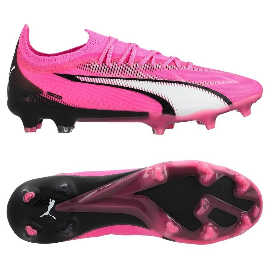 PUMA Ultra Ultimate FG/AG Phenomenal - Poison Pink/Blanc/Noir Femme