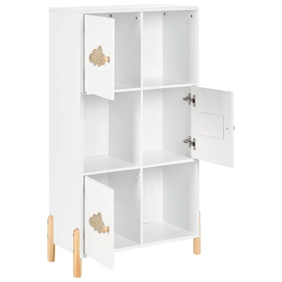 CLOUDY - Boekenkast - Wit/Lichthout - MDF