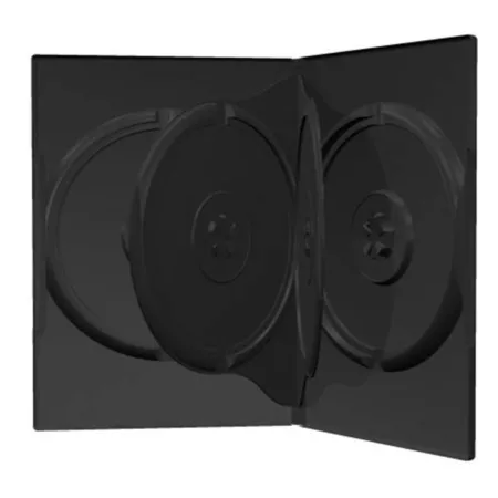 MediaRange 4er DVD / CD Hüllen, 14 mm, schwarz, 100 Stück
