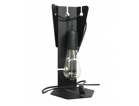 LUMINAIRE CENTER - Lampe à poser Lampe de table arby acier noir 1 ampoule 31cm