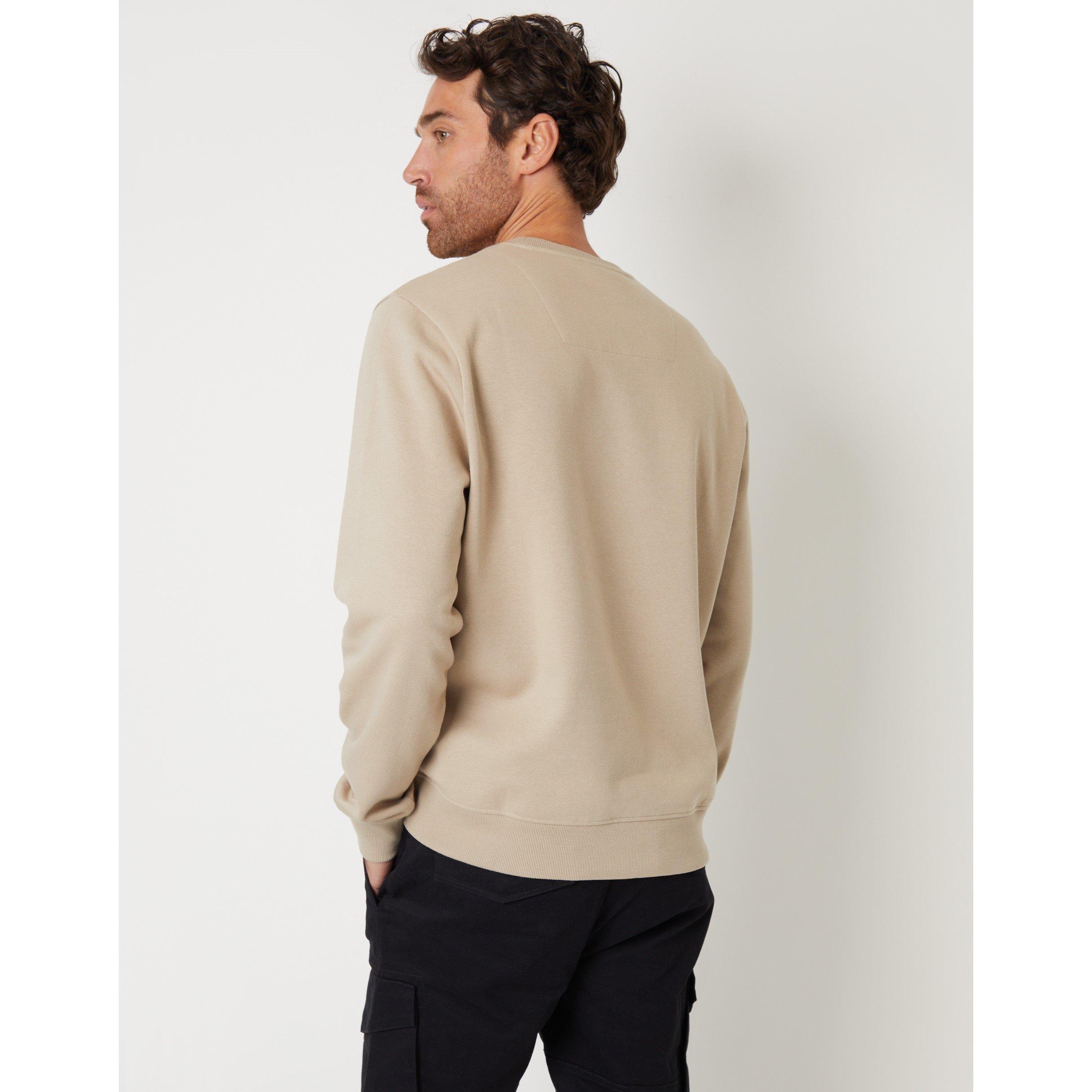 Threadbare TB Fleece Crew Sweatshirt Mens