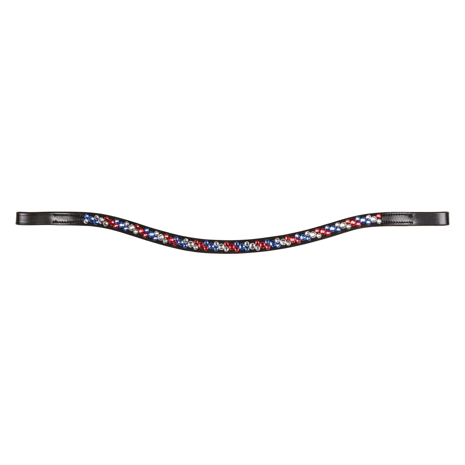 Loesdau Stirnband Flags - blau/weiß/rot - Warmblut