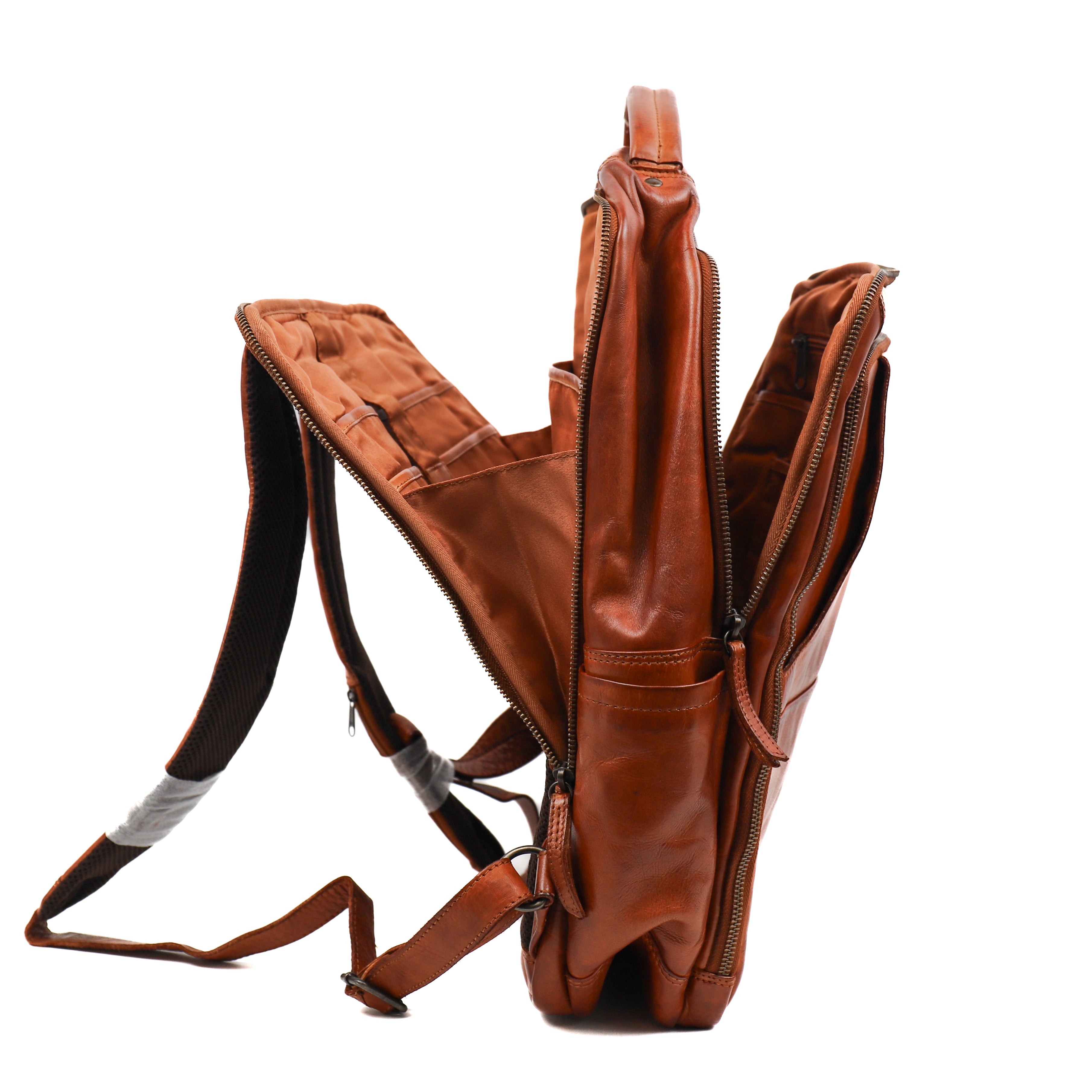 Laptop rugzak 'Jayden' XL cognac Cognac