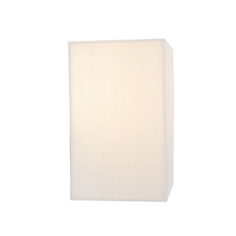 Moderne wandlamp jute wit met stoffen kap  - Vete