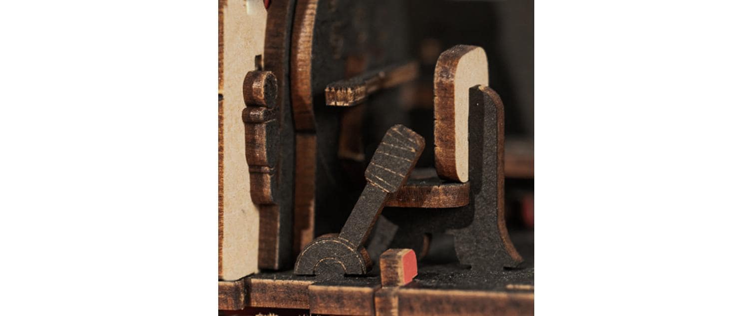 Bausatz Steam Journey 365-teilig3D-Puzzle aus lasergeschnittenen Holzteilen