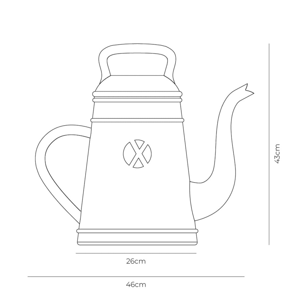 Arrosoir xala lungo 12 l vert ancien