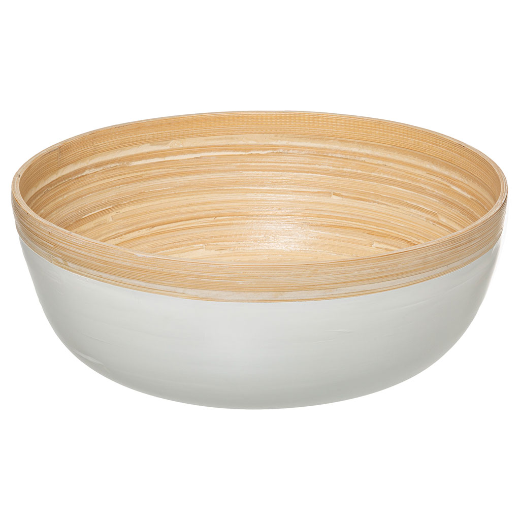 Saladier bambou blanc D 30cm