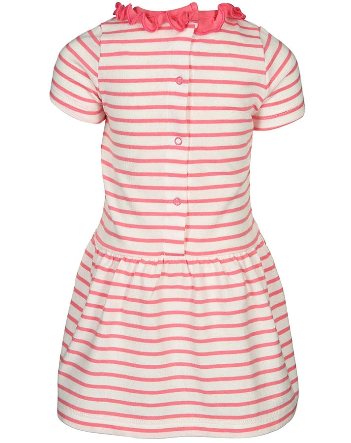 Jersey-Kleid FOREST gestreift in pink/weiß