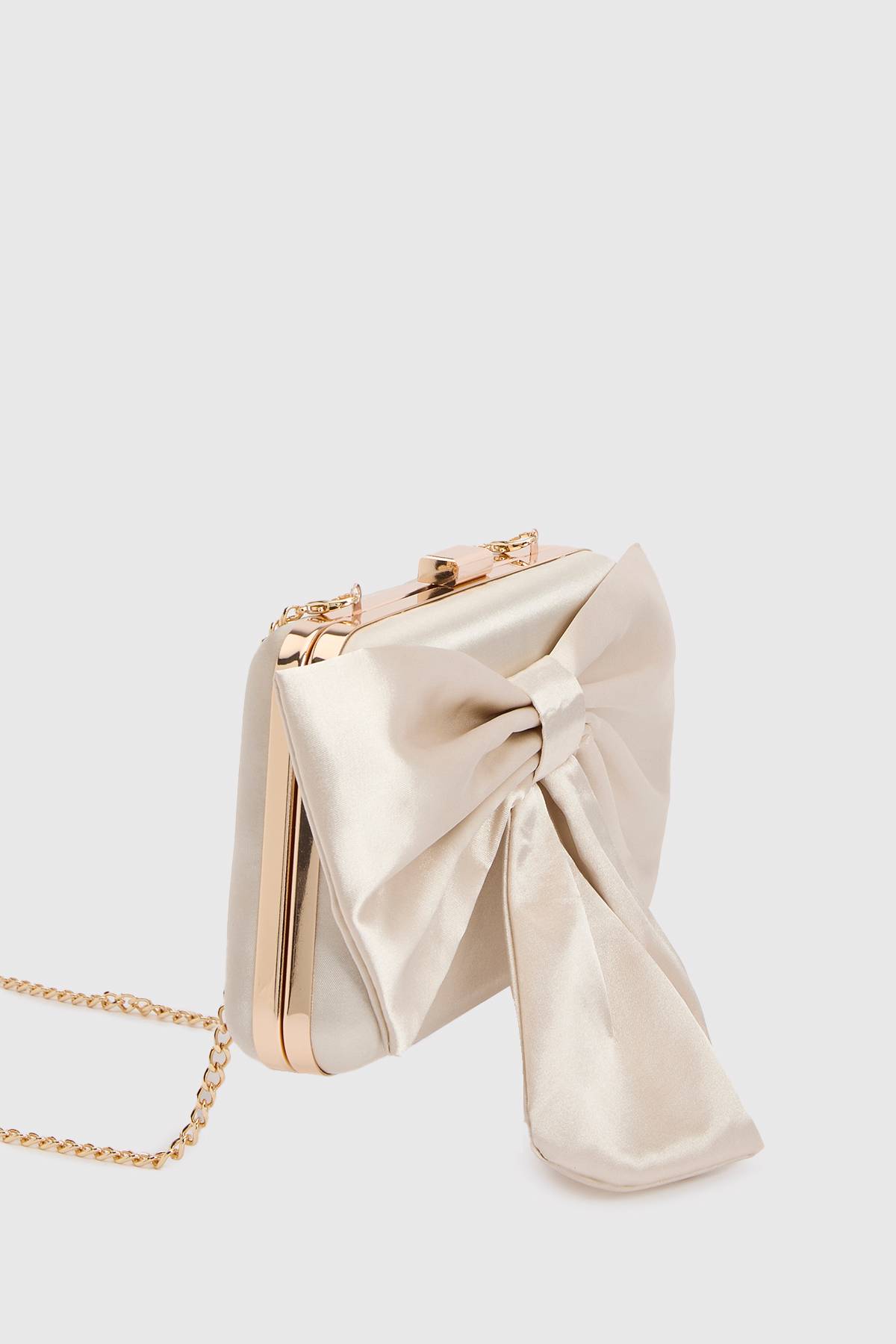 Oasis Pochette Azalea En Satin Avec Nœud Décoratif