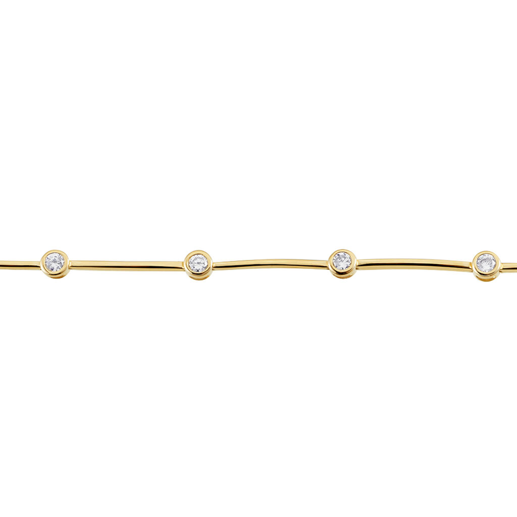 Bracelet Kaelig Plaqué Or Jaune Oxyde De Zirconium