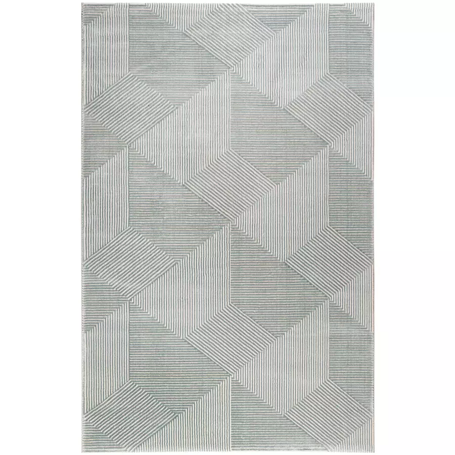 Esprit Kurzflorteppich Velvet Groove grün grau