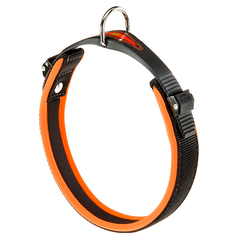 Collier ergonomique pour chiens ergofluo c25/51 avec rembourrage et fermeture à micro-régulation