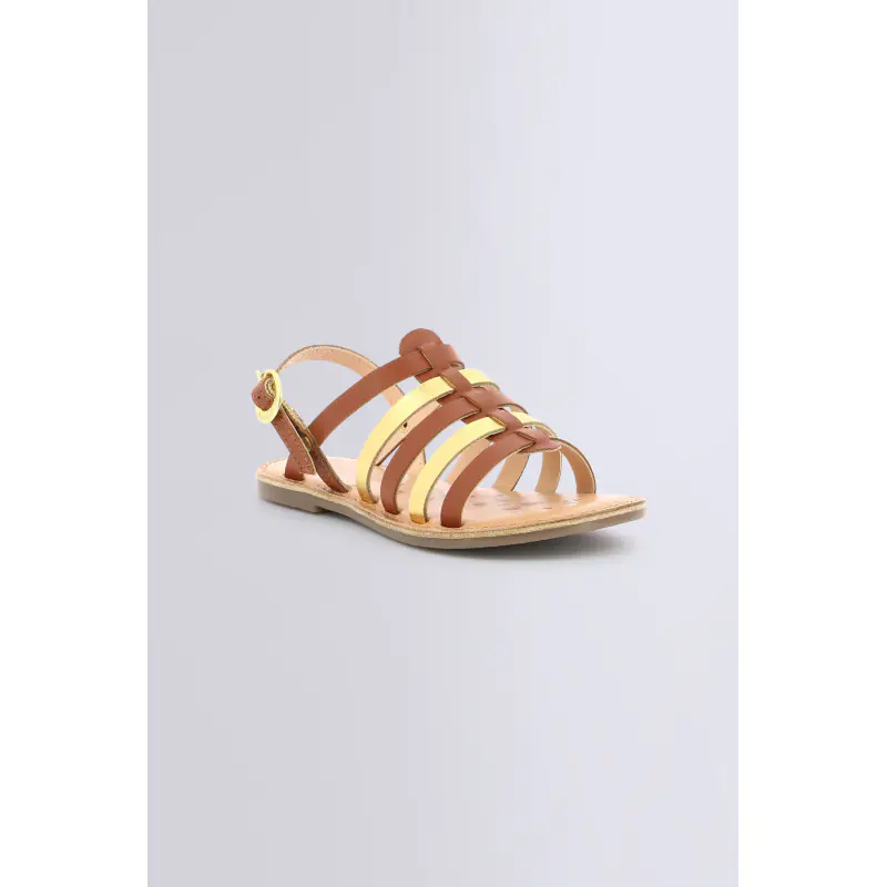 DIXON CAMEL OR SANDALES Cuir Fille