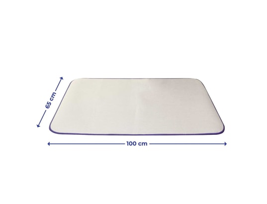 WENKO - Housse table à repasser Nappe de repassage - longueur 100 cm x largeur 65 cm - gris