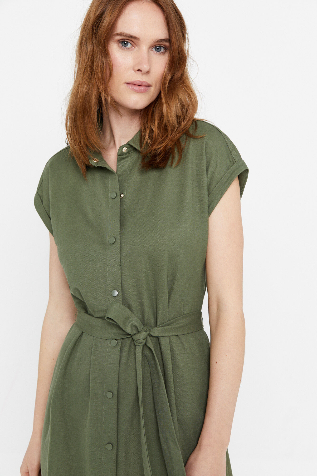 Vestido polo piqué - Verde