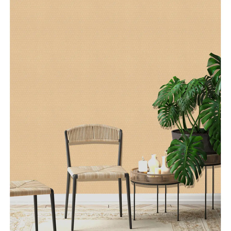 Dutch Wallcoverings - Myriad Kazue oker/beige - 0,53x10,05m