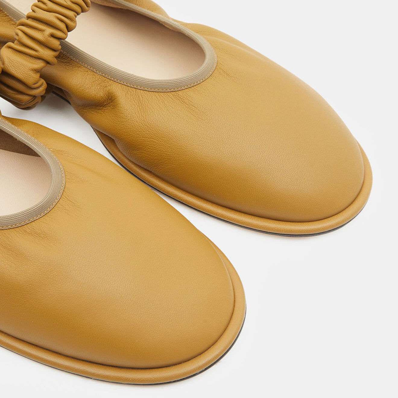 Wandler Ballerines en Cuir beige foncé