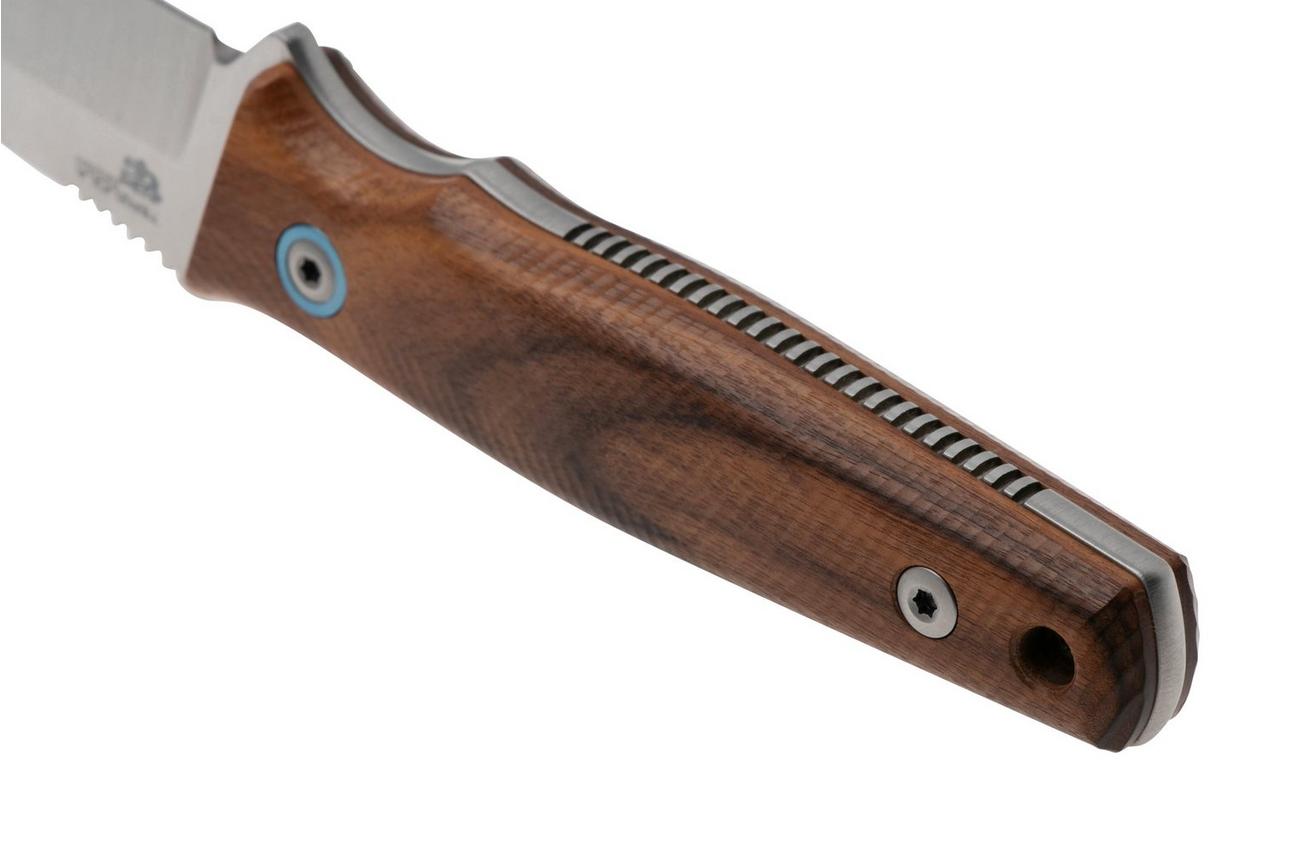 MKM TPF Defense MK-TPFD-S CPM MagnaCut, Santos Wood vaststaand mes, Bob Terzuola design