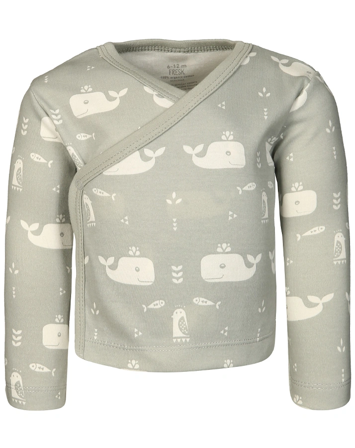 Wickeljacke WHALE mit in grau