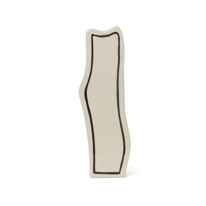 Ferm Living - Paste Vase Curvy, off-white