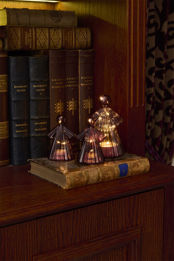 Sirius Alberte Engel H14cm Bordeaux, 10LED