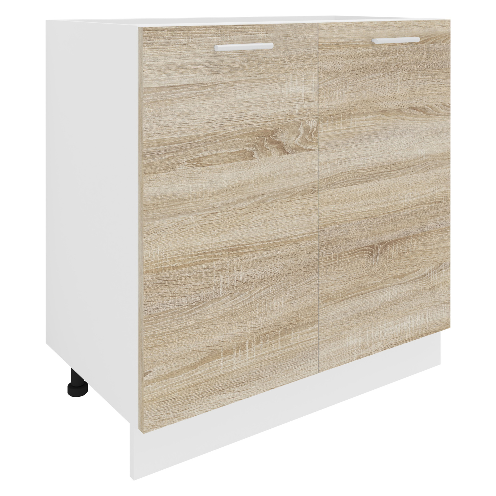 Unterschrank ESILO - weiß - Sonoma Eiche - 80 cm