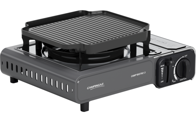 Campingaz Camp'Bistro 3 Gaskocher mit Grillplatte 2200 Watt