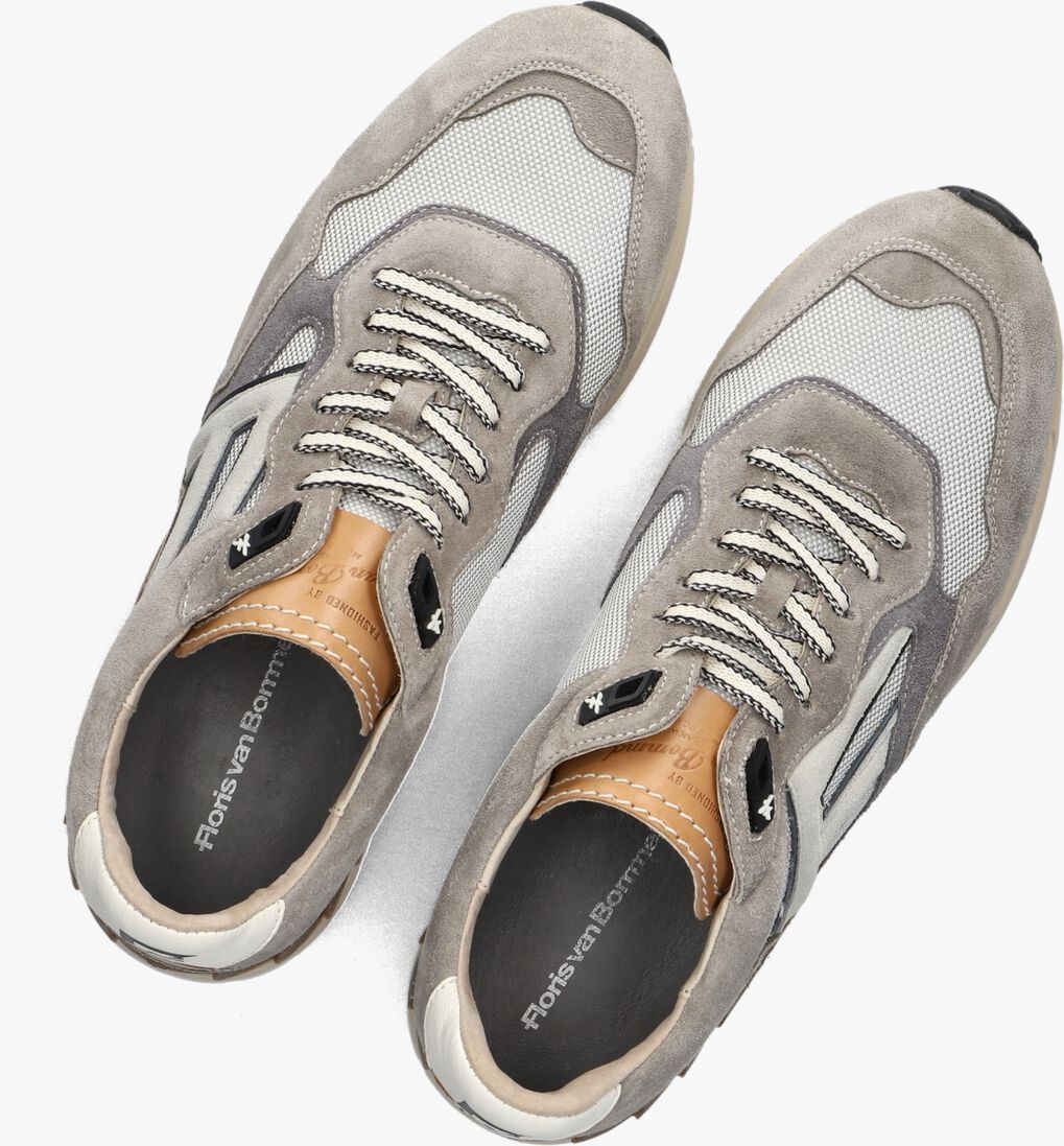 taupe floris van bommel lage sneakers sfm-10153 de runner