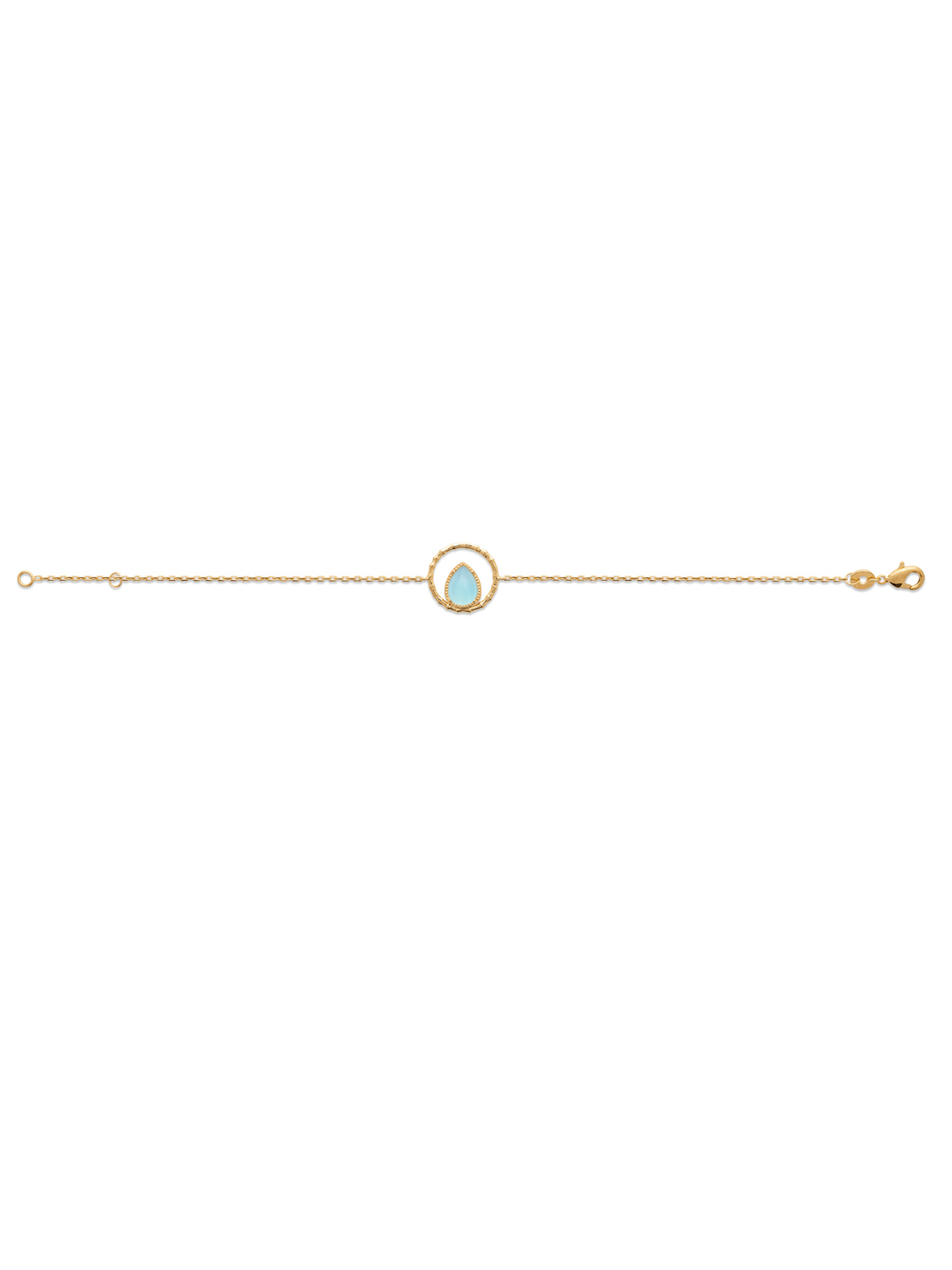 Bracelet agate bleue