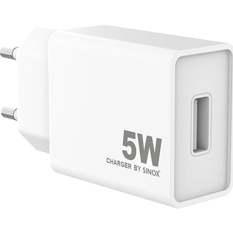 Sinox Pro oplader 5W - hvid