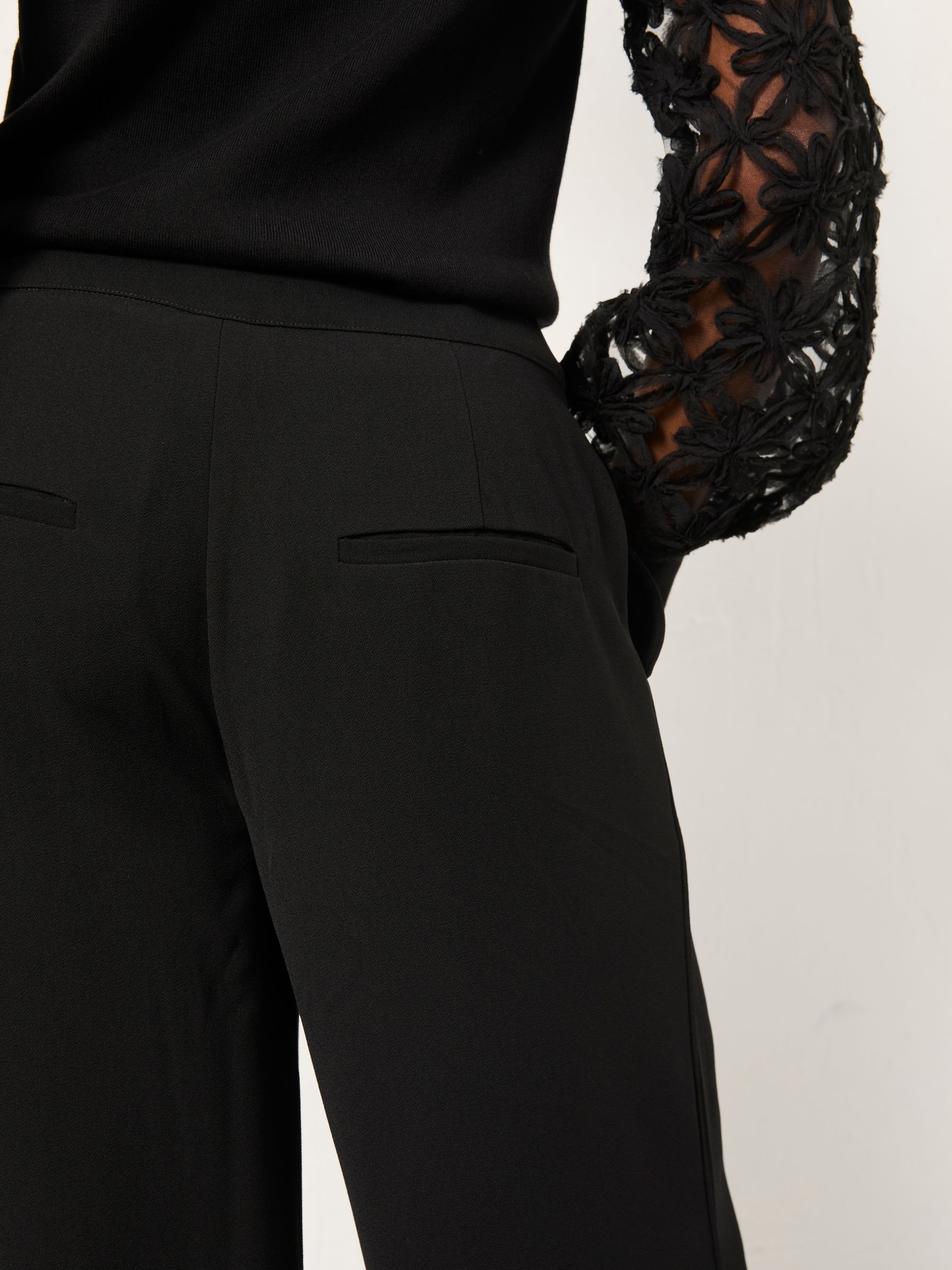 FatFace Satin Back Crepe Wide Leg Trouser