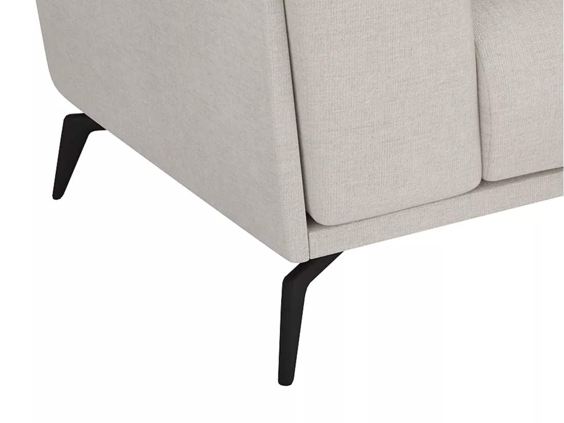 Canapé 3 places en tissu beige VUSARI