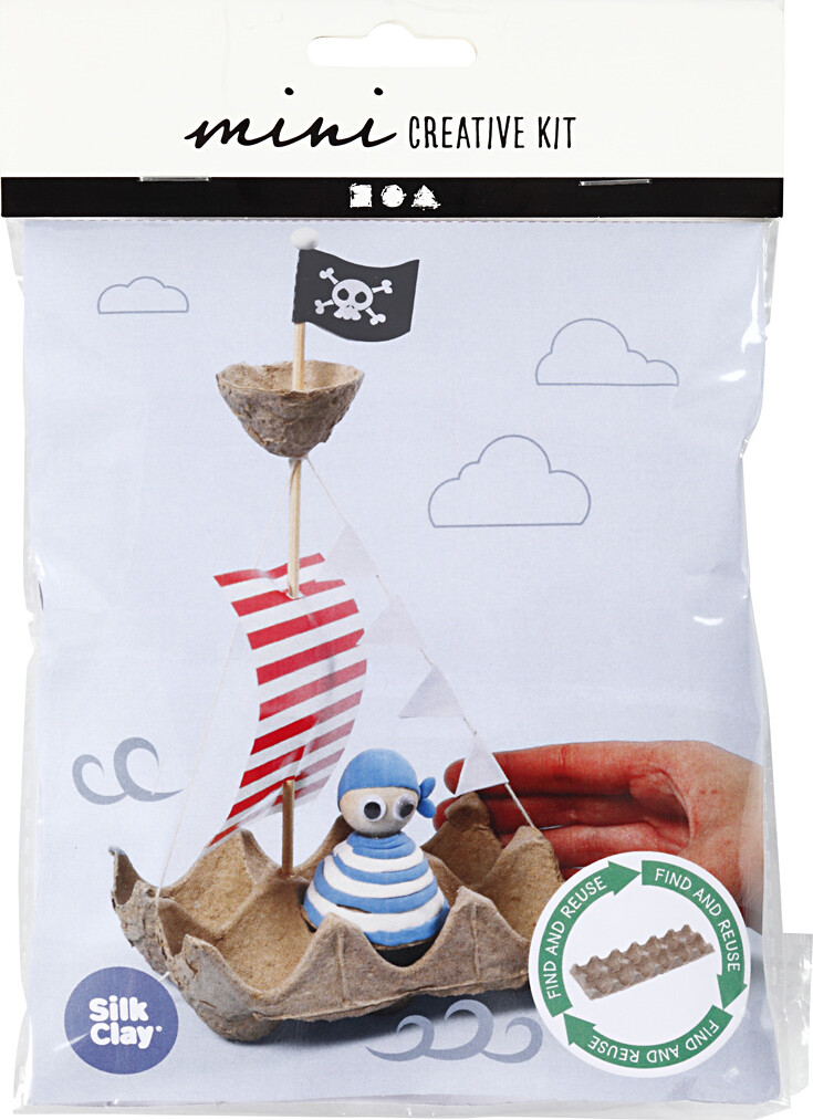 Silk Clay - Diy Kit - Æggebakke Piratskib