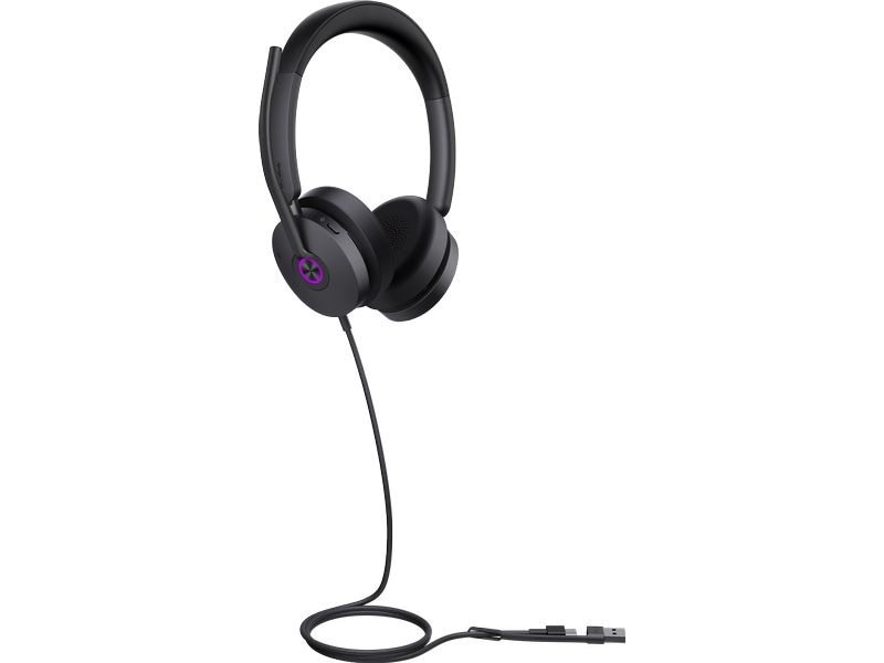 Yealink UH48 Dual UC USB-C/A Kabelgebunden Yealink UH48 Dual UC USB-C/A Kopfhörer Kabelgebunden Kopfband Anrufe/Musik USB Type-C / USB Type-A Schwarz