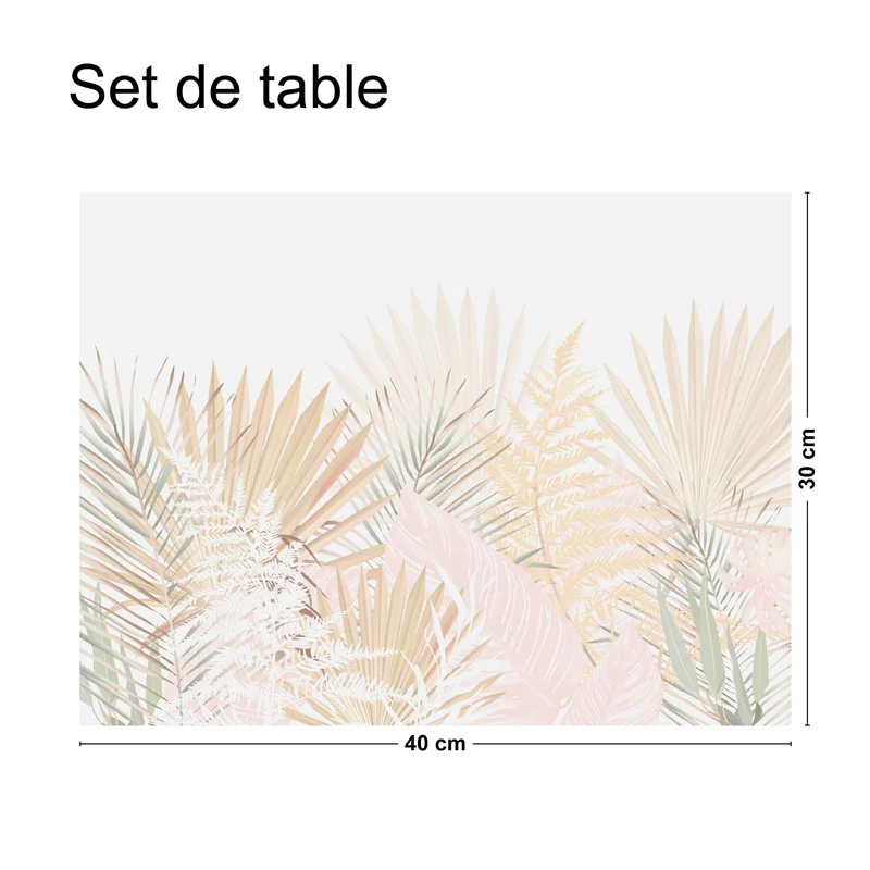 Lot de 4 sets de table L 40xl 30cm - GAÏA 99deco