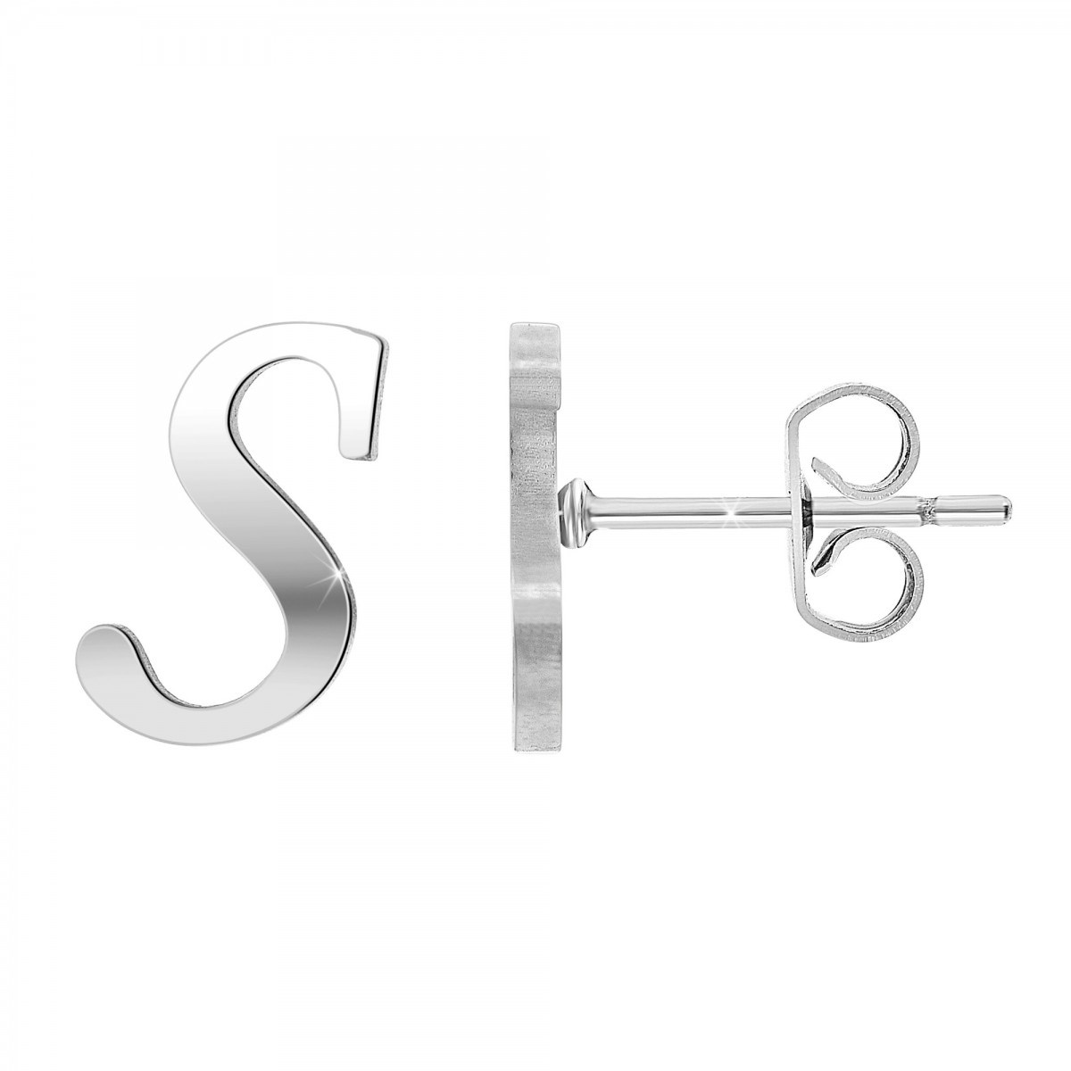 Boucles d'oreilles lettre S par SC Bohème
