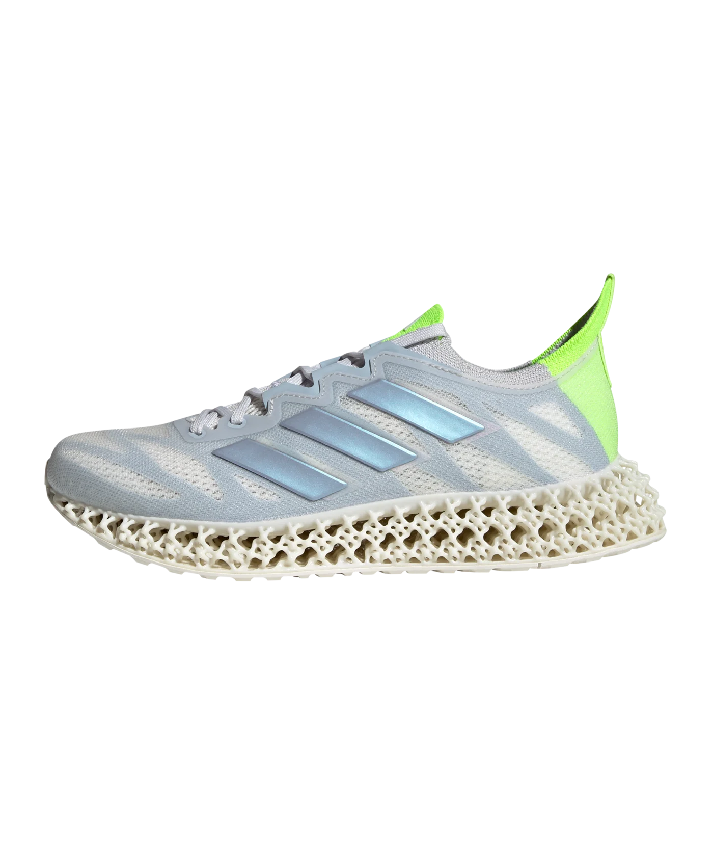 adidas 4DFWD 3 Damen Grau Lila Gelb Laufschuh
